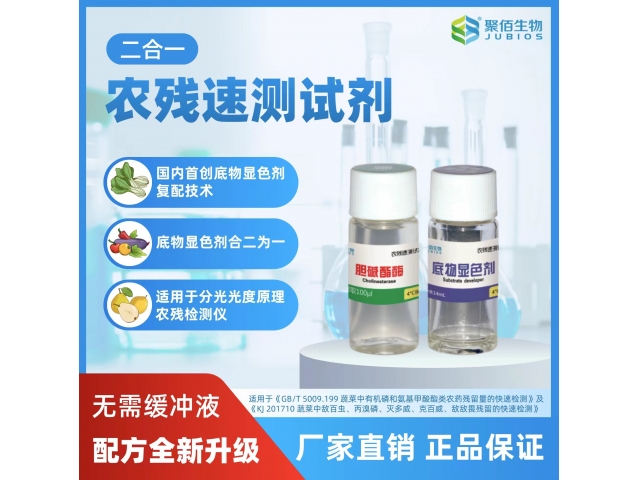 新型農殘速測試劑（二合一）